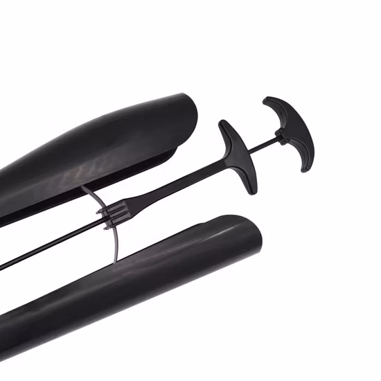 Arbre à chaussures réglable en plastique noir Uniex