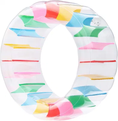 Roue de marche gonflable colorée de 47 pouces, jouet flottant géant pour piscine